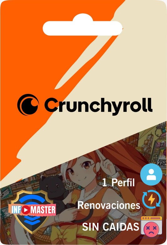 CRUNCHYROLL CUENTA COMPARTIDA MEGA FAN 1 DISPOSITVO
