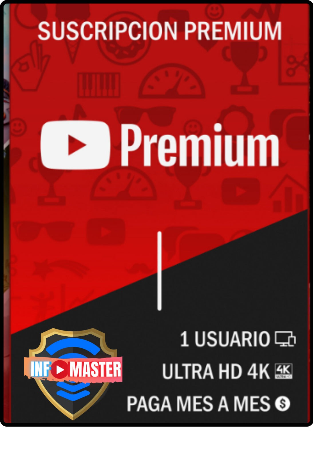 YOUTUBE PREMIUM CUENTA NUEVA
